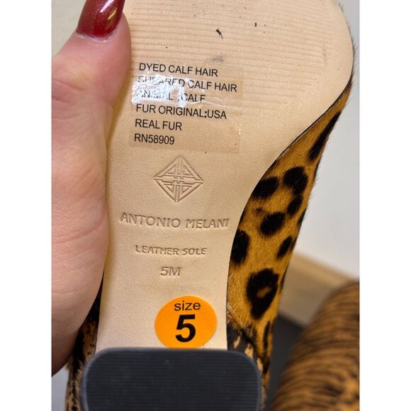 Antonio Melani Animal Print Knee-High Boots Size 5 New With Box - Picture 7 of 10